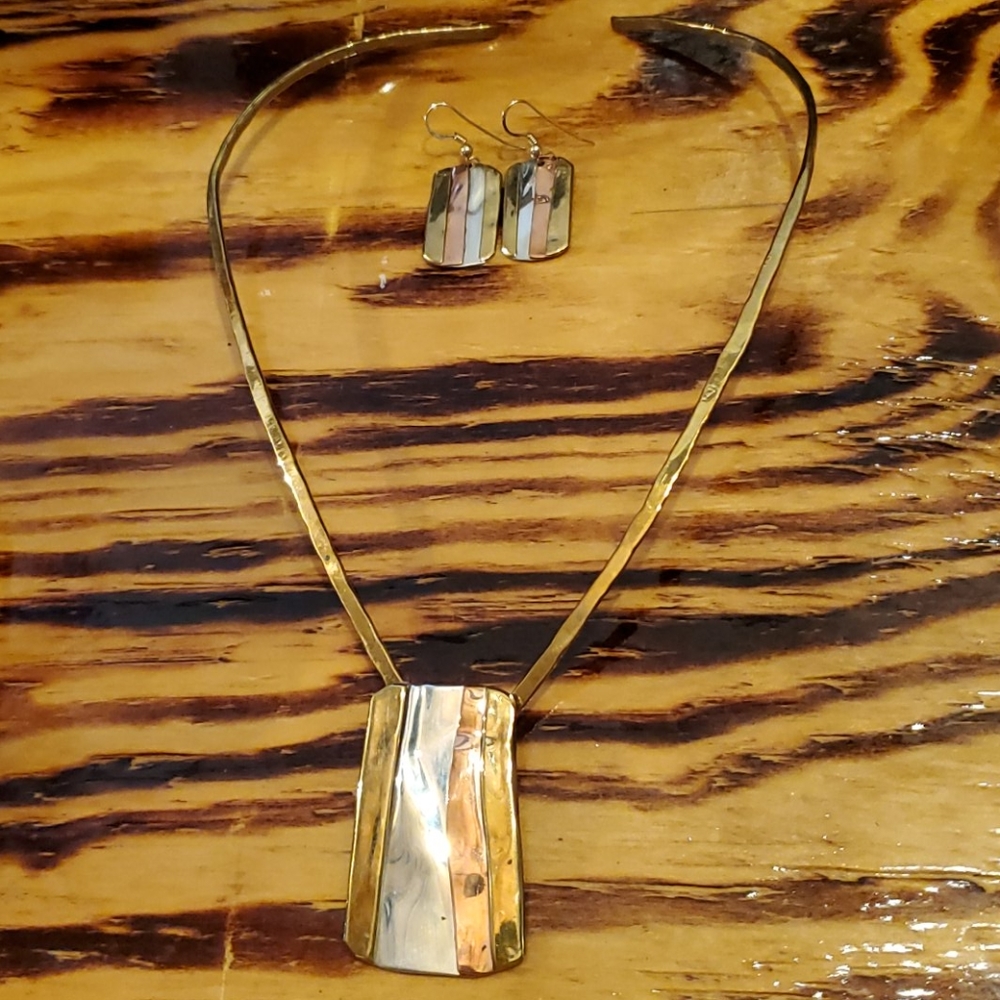 Vintage Lazaro G Sterling Solid Brass Solid Copper